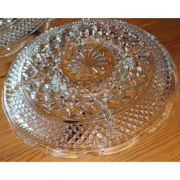 Anchor Hocking 11" Wexford glass 5 Section Relish Veggie Snack Serving Platter - Picture 8 of 16